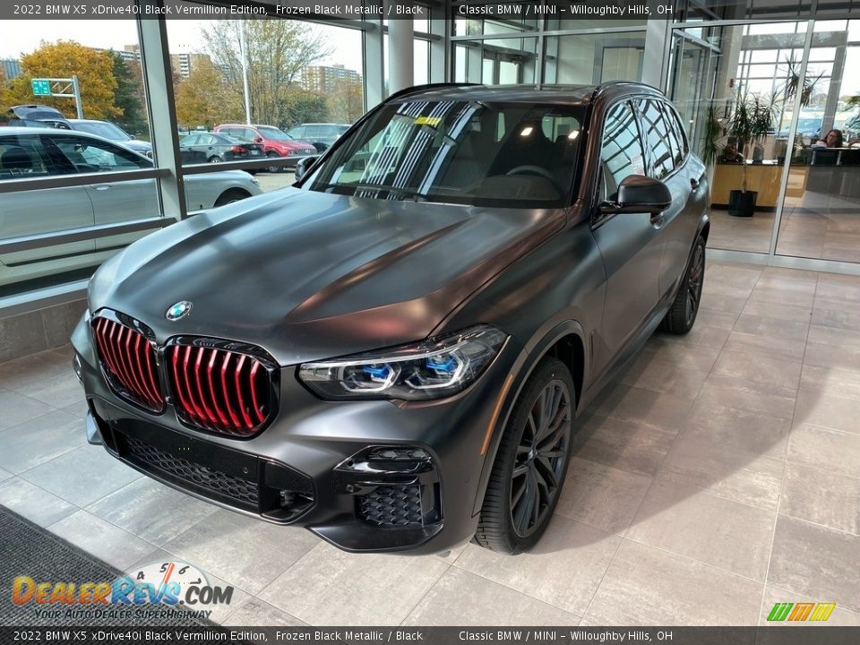 Frozen Black Metallic 2022 BMW X5 xDrive40i Black Vermillion Edition Photo #2