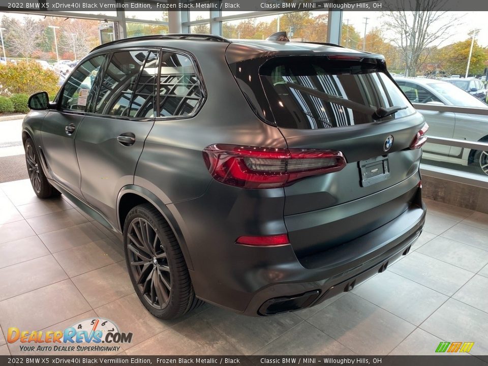 Frozen Black Metallic 2022 BMW X5 xDrive40i Black Vermillion Edition Photo #3