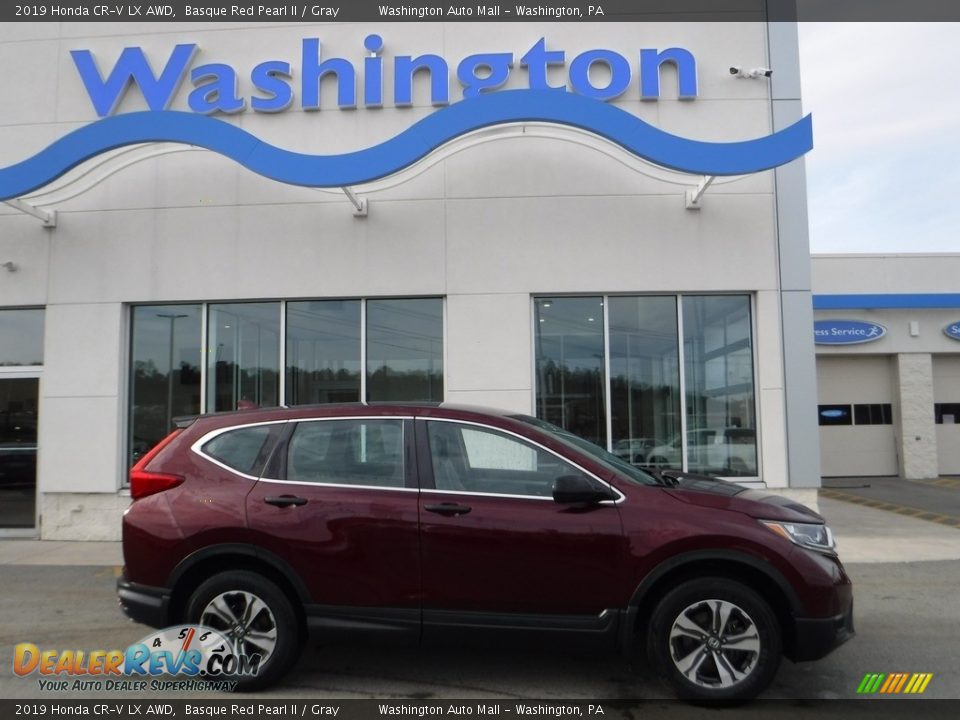 2019 Honda CR-V LX AWD Basque Red Pearl II / Gray Photo #2