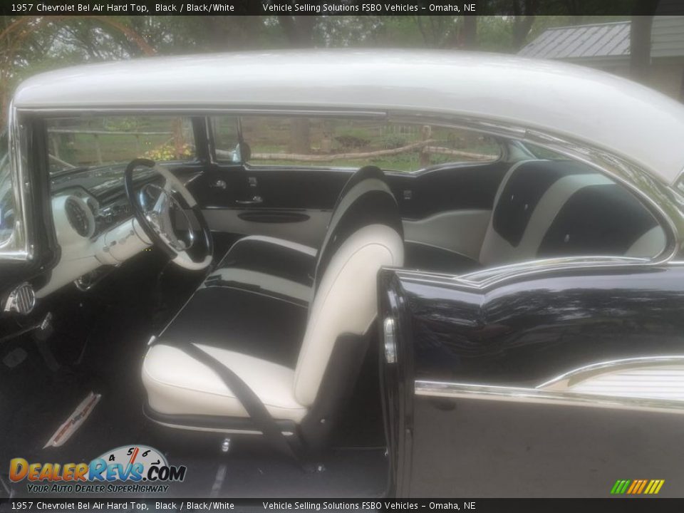 1957 Chevrolet Bel Air Hard Top Black / Black/White Photo #13