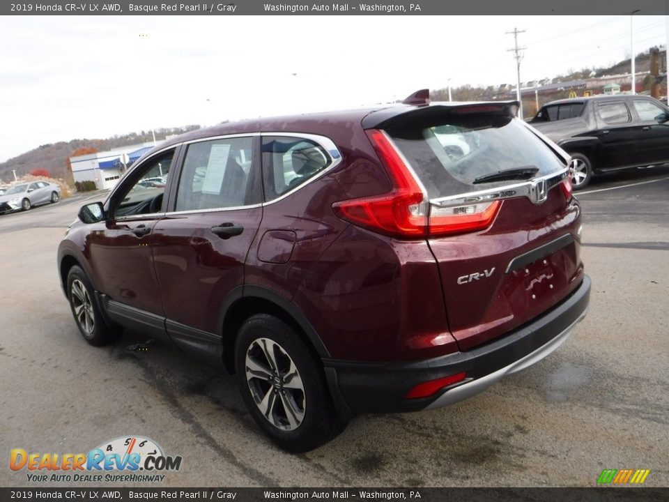 2019 Honda CR-V LX AWD Basque Red Pearl II / Gray Photo #7