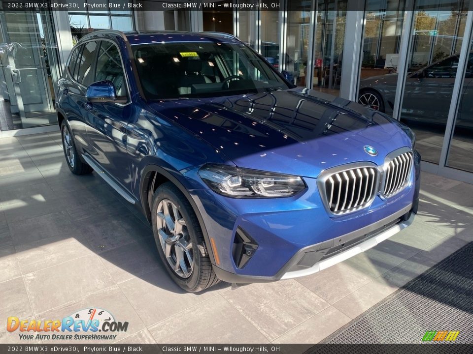 2022 BMW X3 xDrive30i Phytonic Blue / Black Photo #1