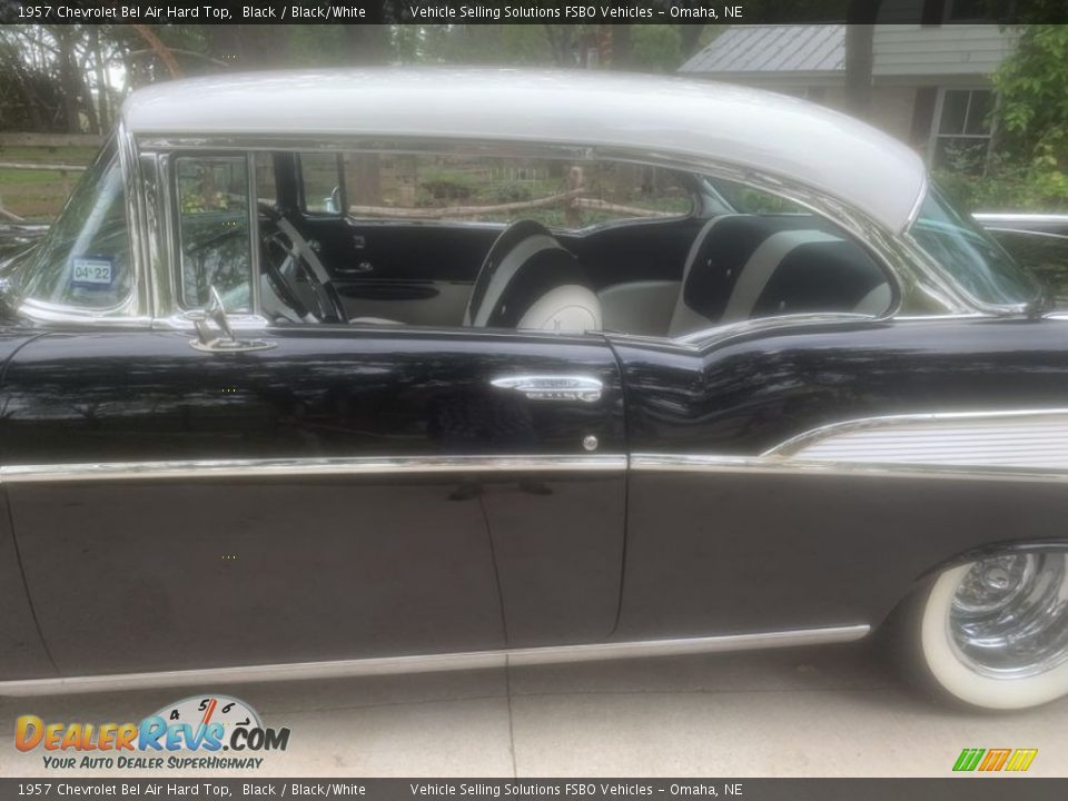 1957 Chevrolet Bel Air Hard Top Black / Black/White Photo #27