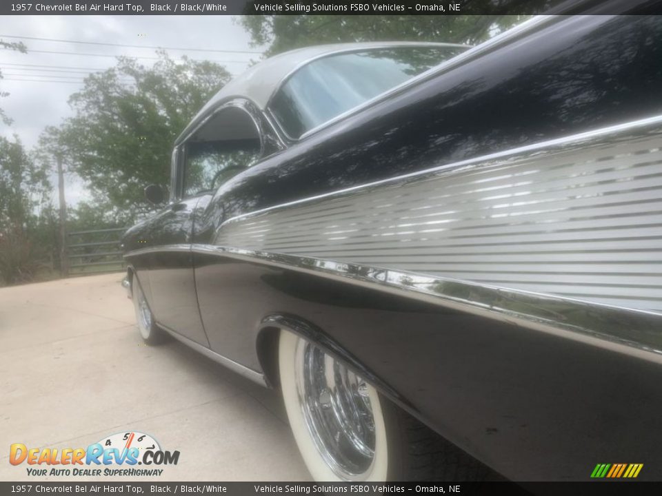 1957 Chevrolet Bel Air Hard Top Black / Black/White Photo #28