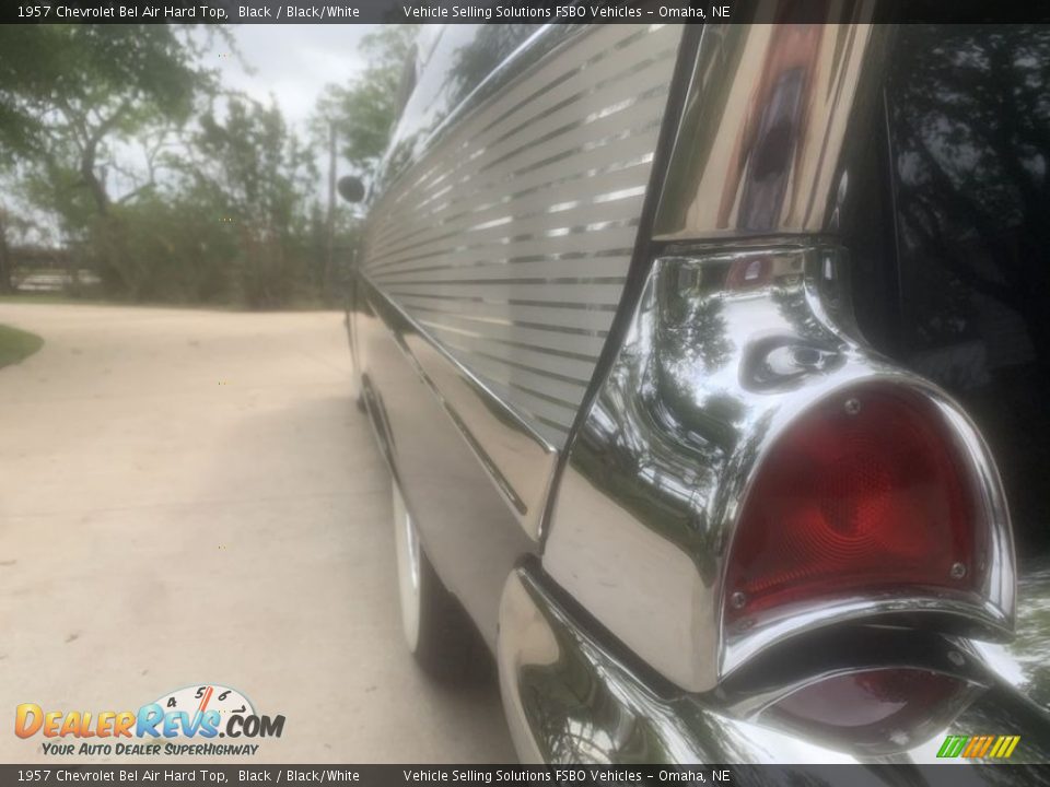 1957 Chevrolet Bel Air Hard Top Black / Black/White Photo #29