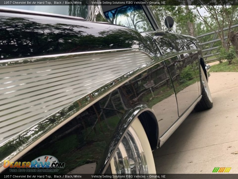 1957 Chevrolet Bel Air Hard Top Black / Black/White Photo #31