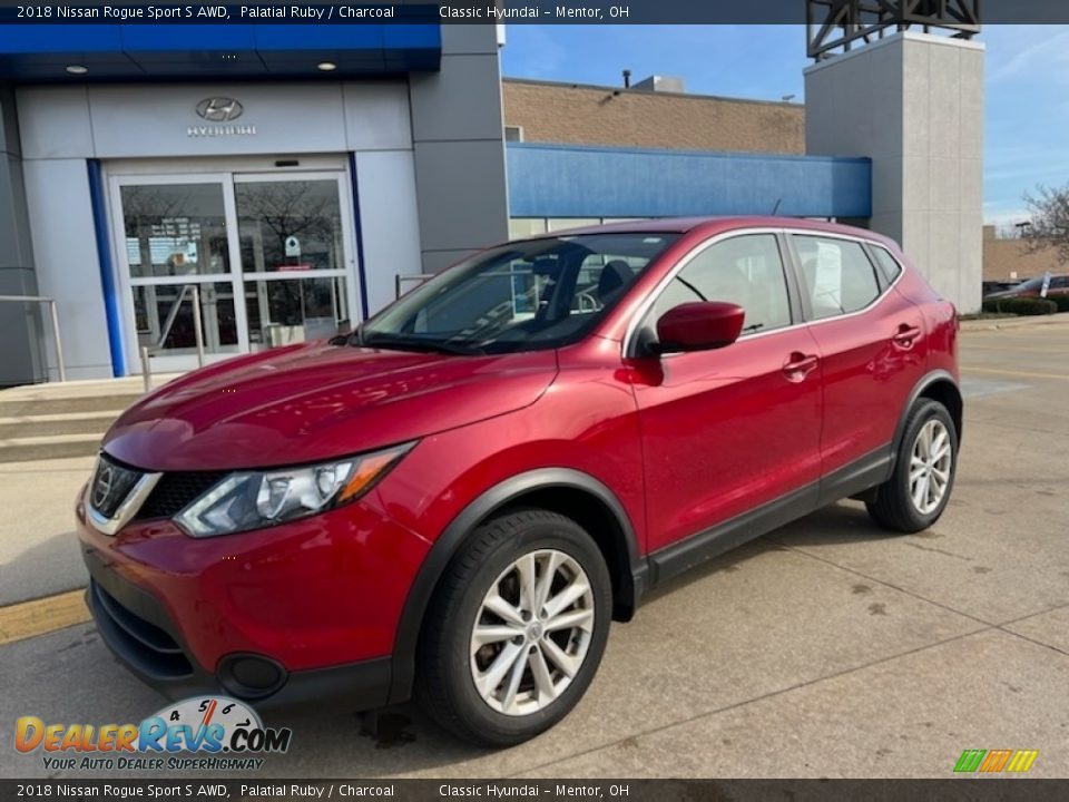 2018 Nissan Rogue Sport S AWD Palatial Ruby / Charcoal Photo #1