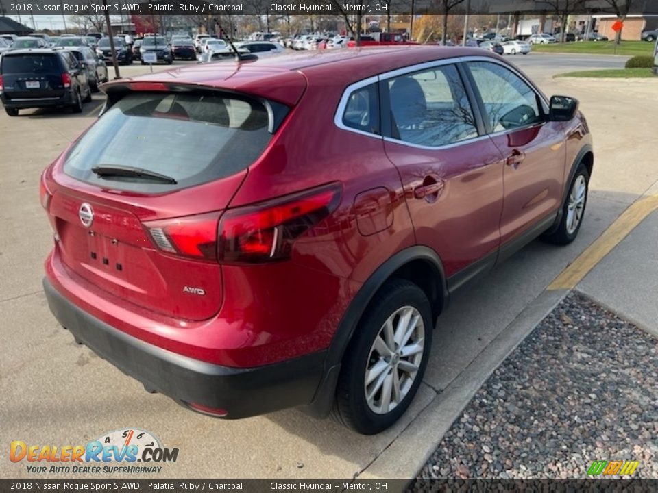 2018 Nissan Rogue Sport S AWD Palatial Ruby / Charcoal Photo #2