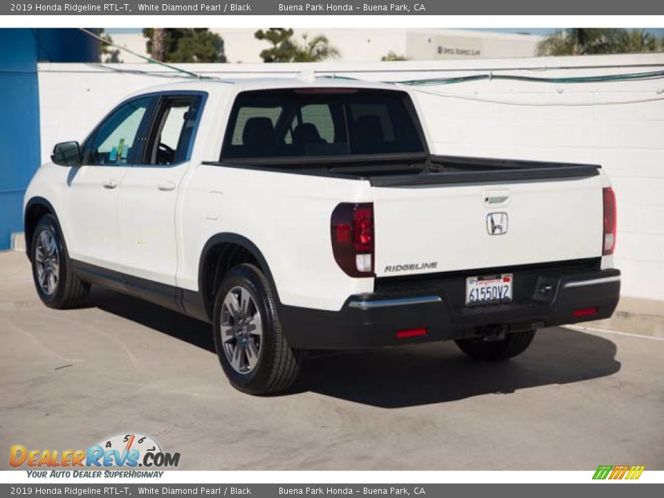 2019 Honda Ridgeline RTL-T White Diamond Pearl / Black Photo #2