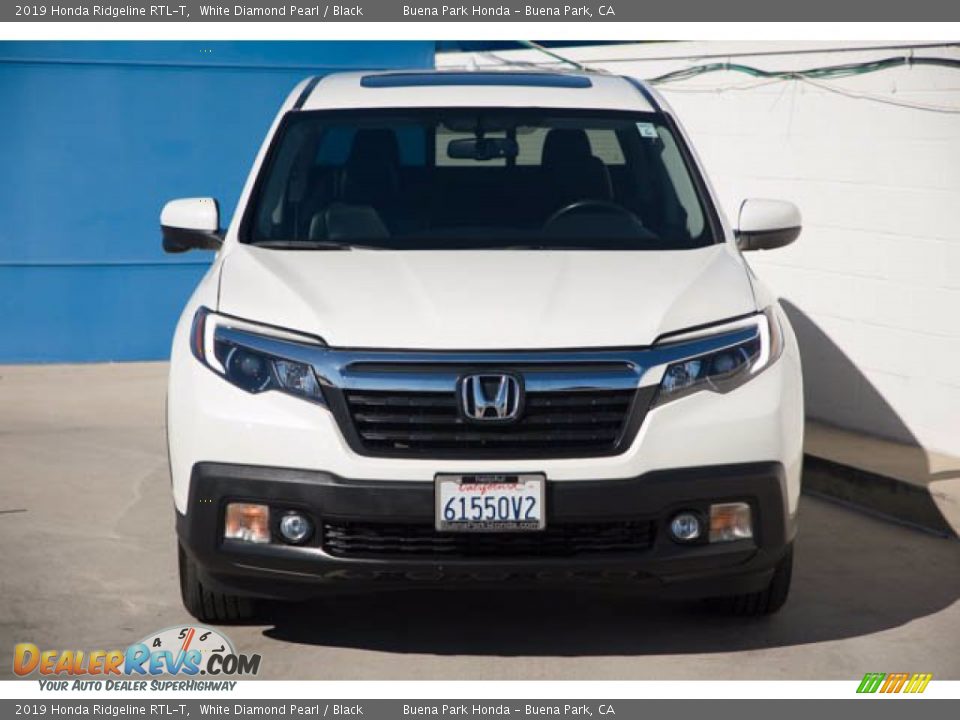 2019 Honda Ridgeline RTL-T White Diamond Pearl / Black Photo #7