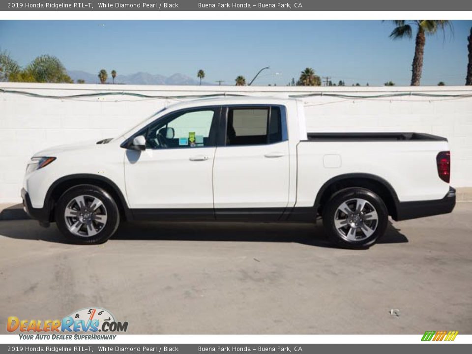 2019 Honda Ridgeline RTL-T White Diamond Pearl / Black Photo #8