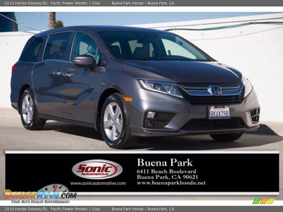 2019 Honda Odyssey EX Pacific Pewter Metallic / Gray Photo #1