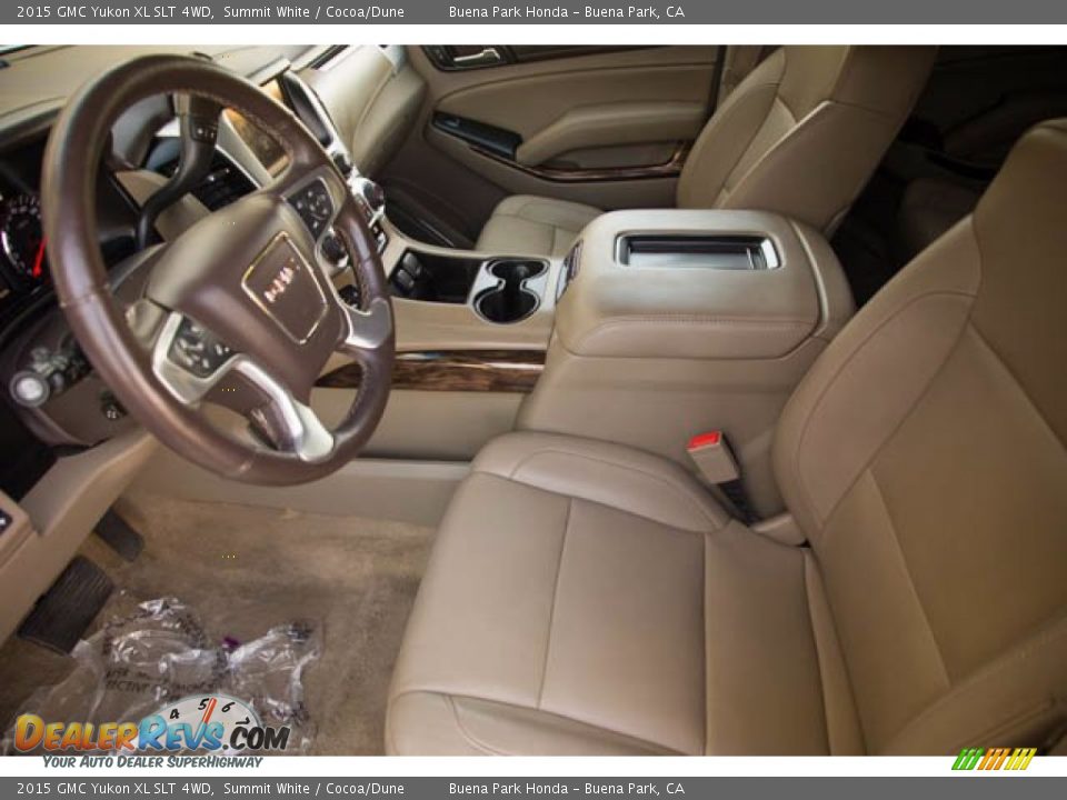 2015 GMC Yukon XL SLT 4WD Summit White / Cocoa/Dune Photo #3