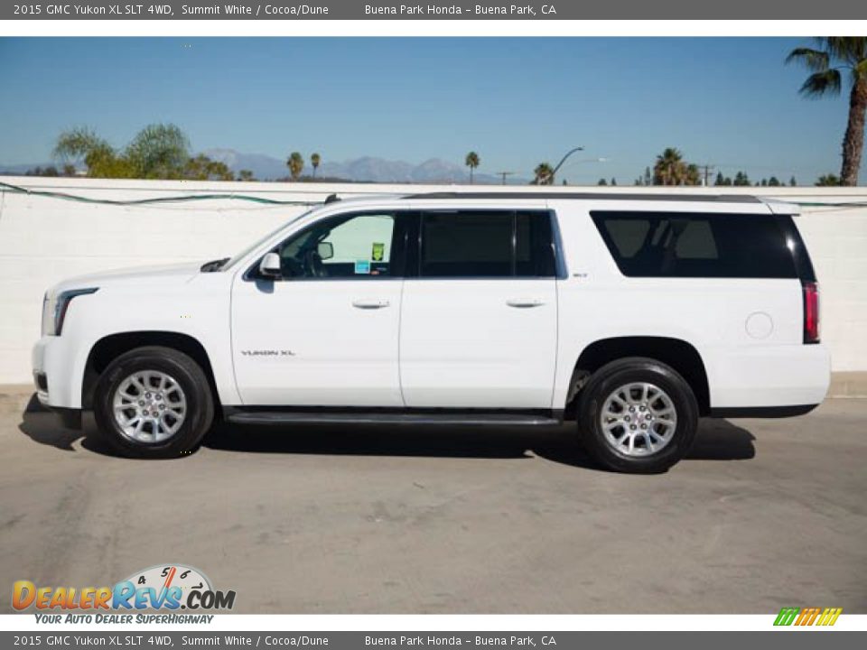 2015 GMC Yukon XL SLT 4WD Summit White / Cocoa/Dune Photo #8