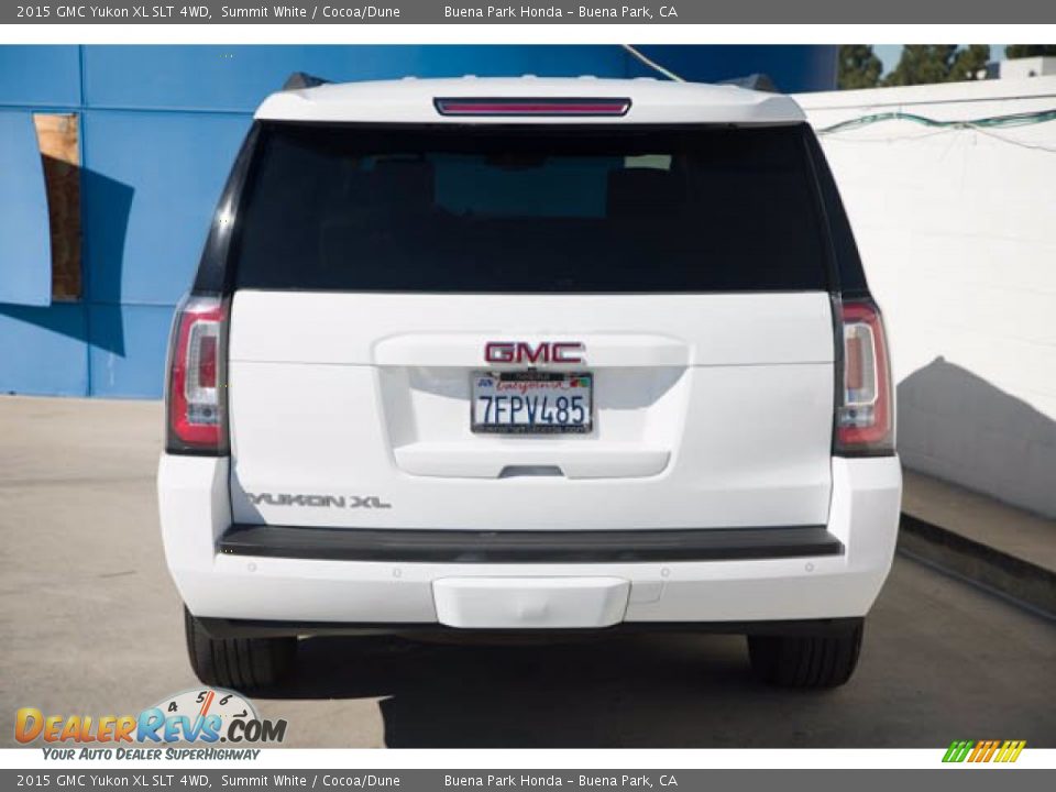 2015 GMC Yukon XL SLT 4WD Summit White / Cocoa/Dune Photo #9