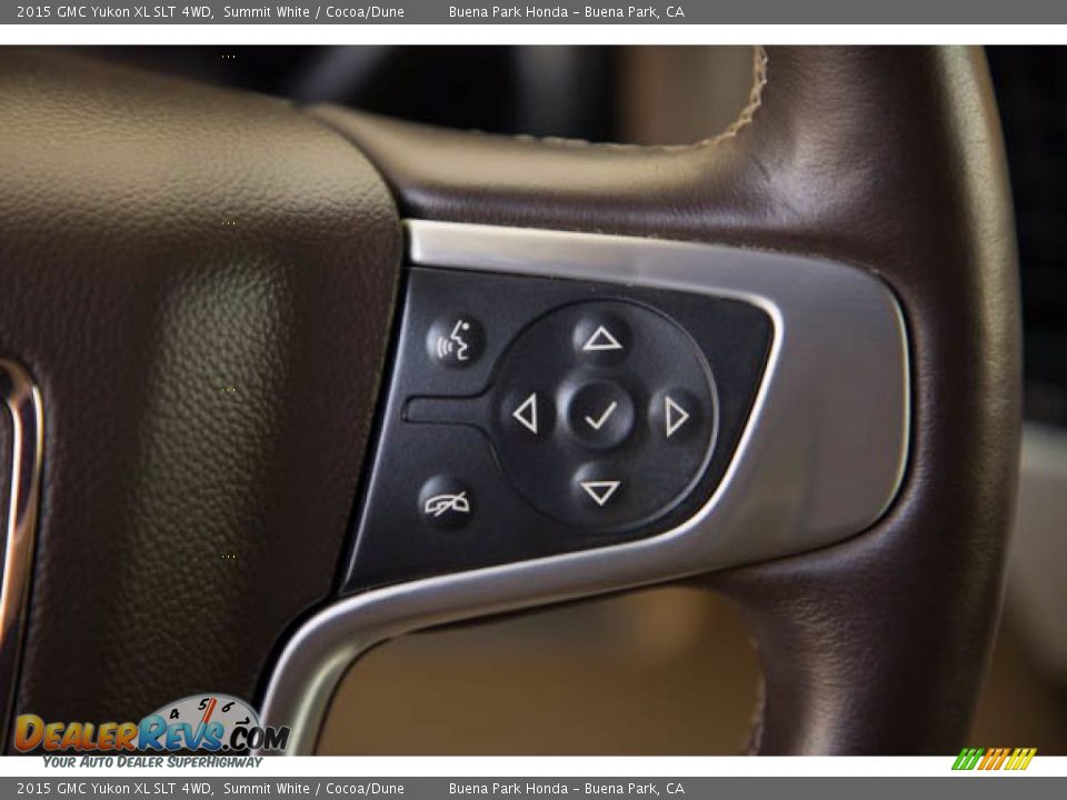 2015 GMC Yukon XL SLT 4WD Summit White / Cocoa/Dune Photo #15