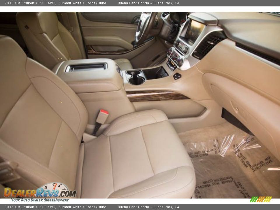 2015 GMC Yukon XL SLT 4WD Summit White / Cocoa/Dune Photo #25