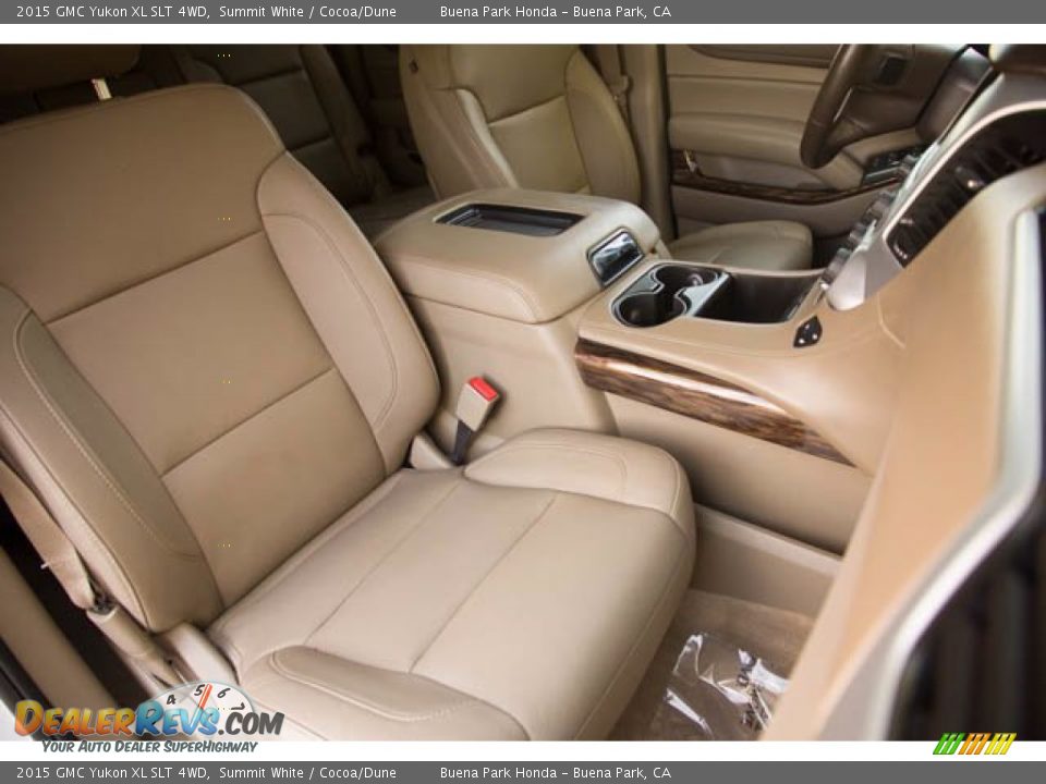 2015 GMC Yukon XL SLT 4WD Summit White / Cocoa/Dune Photo #26