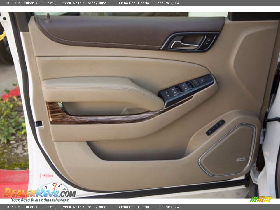 2015 GMC Yukon XL SLT 4WD Summit White / Cocoa/Dune Photo #31