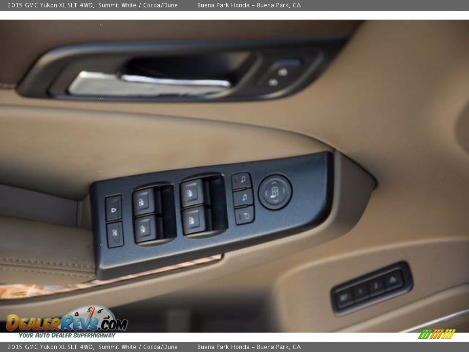 2015 GMC Yukon XL SLT 4WD Summit White / Cocoa/Dune Photo #32