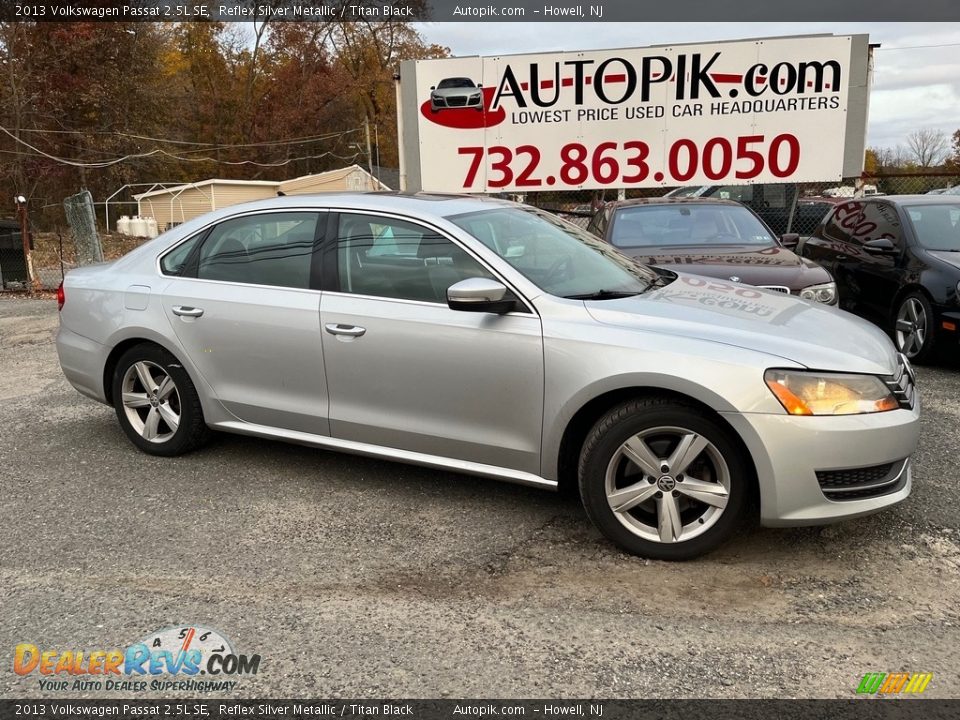 2013 Volkswagen Passat 2.5L SE Reflex Silver Metallic / Titan Black Photo #1