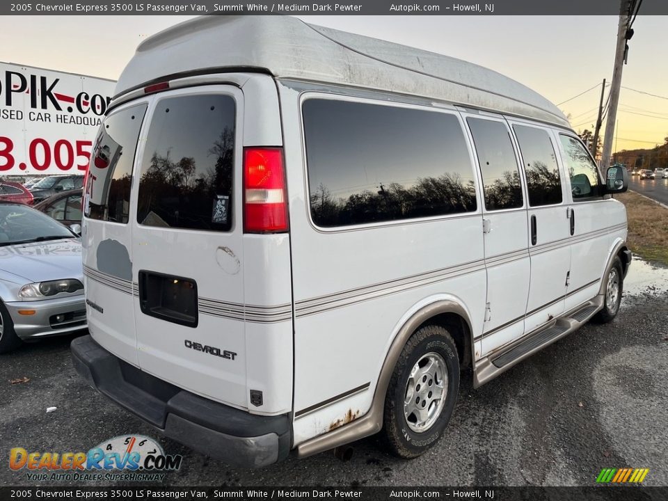 2005 Chevrolet Express 3500 LS Passenger Van Summit White / Medium Dark Pewter Photo #3