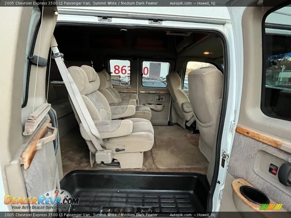 2005 Chevrolet Express 3500 LS Passenger Van Summit White / Medium Dark Pewter Photo #17
