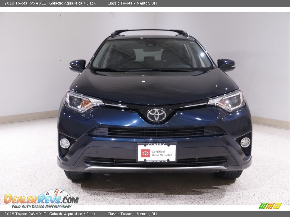 2018 Toyota RAV4 XLE Galactic Aqua Mica / Black Photo #2