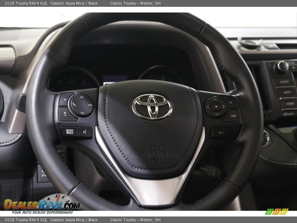 2018 Toyota RAV4 XLE Galactic Aqua Mica / Black Photo #7
