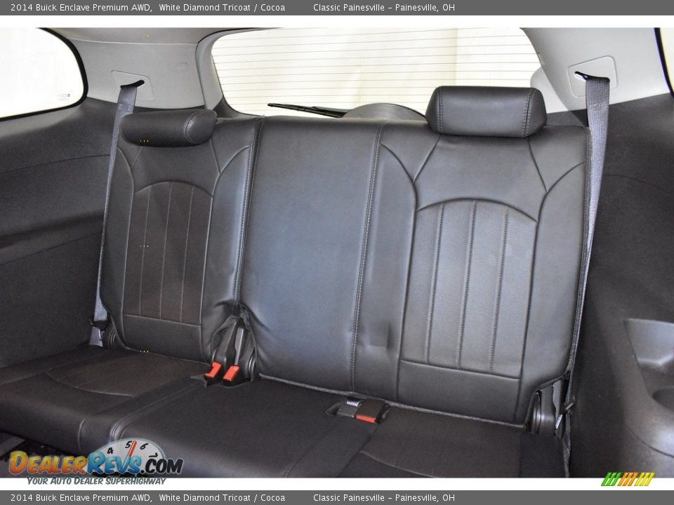 2014 Buick Enclave Premium AWD White Diamond Tricoat / Cocoa Photo #10