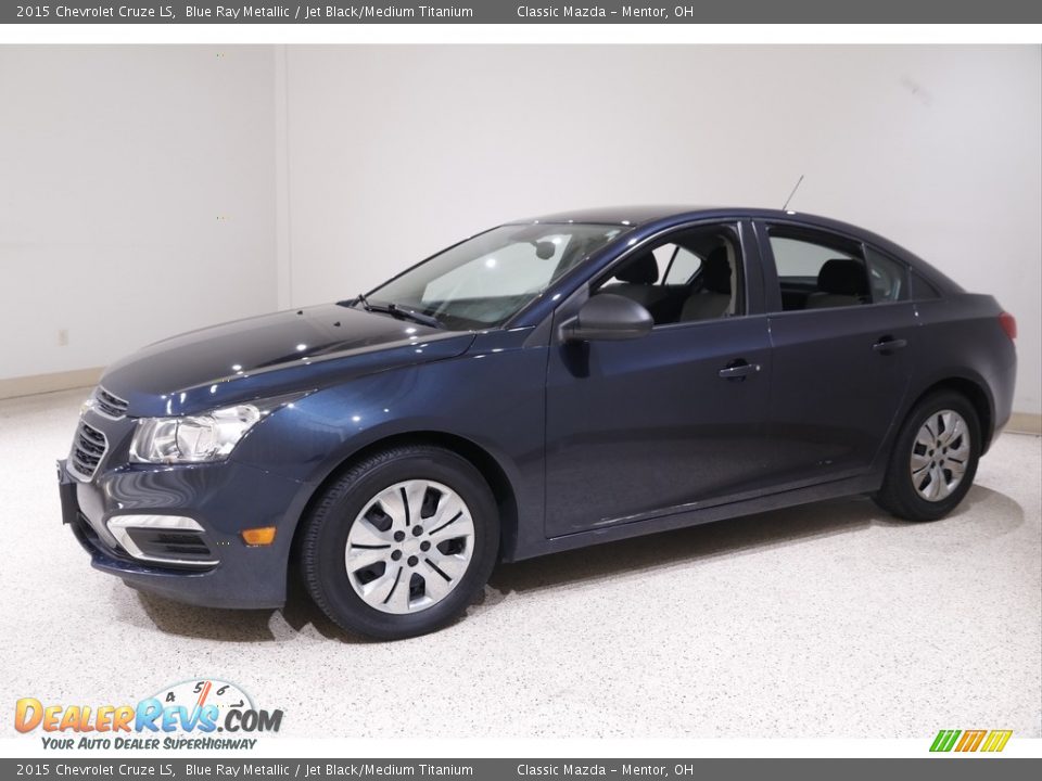 2015 Chevrolet Cruze LS Blue Ray Metallic / Jet Black/Medium Titanium Photo #3