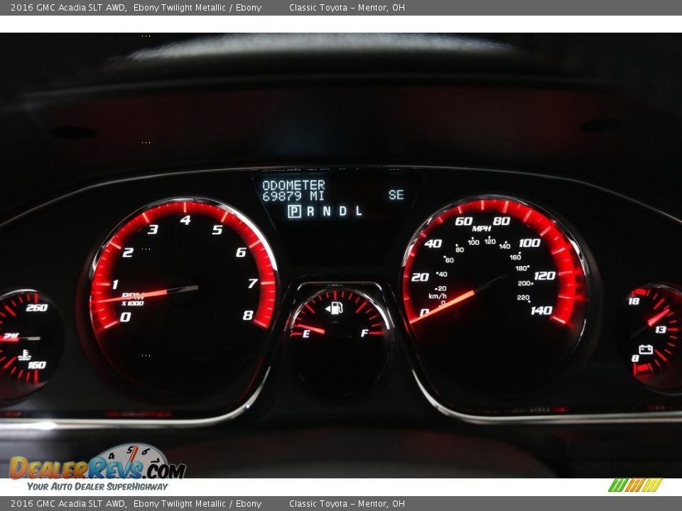 2016 GMC Acadia SLT AWD Ebony Twilight Metallic / Ebony Photo #8