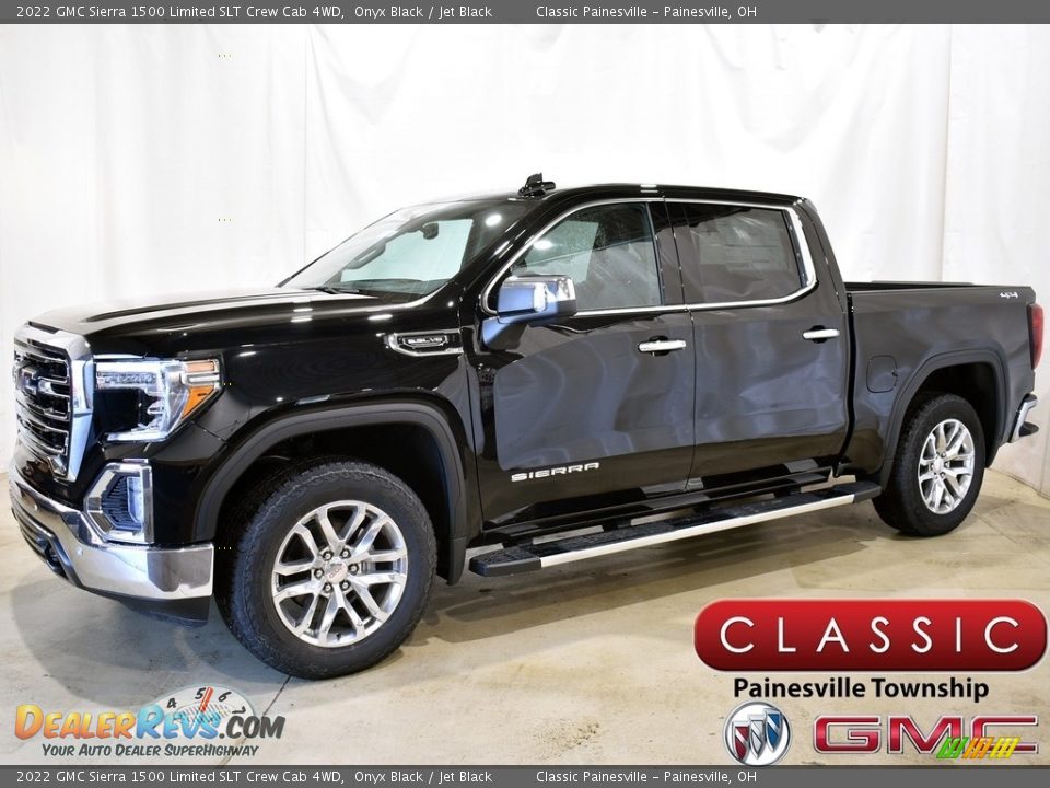 2022 GMC Sierra 1500 Limited SLT Crew Cab 4WD Onyx Black / Jet Black Photo #1