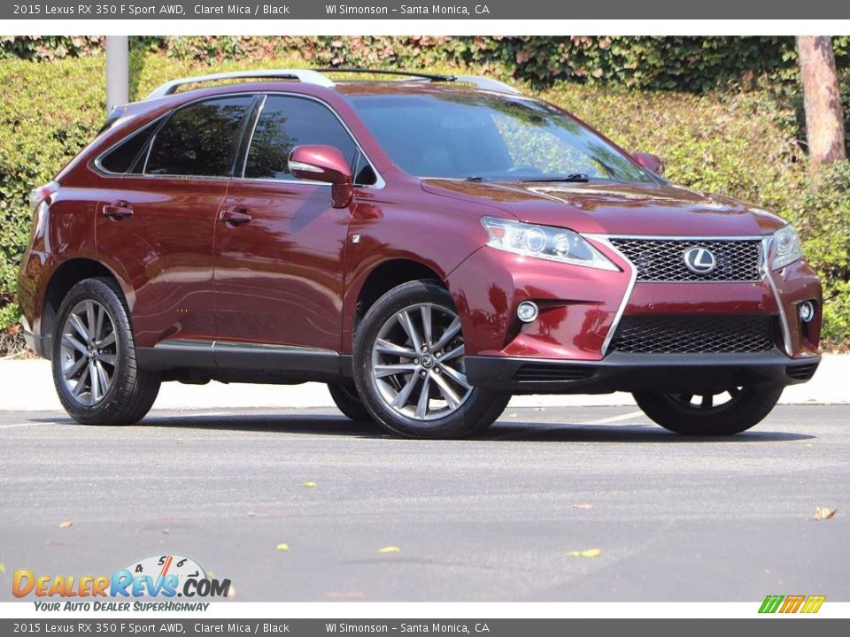 2015 Lexus RX 350 F Sport AWD Claret Mica / Black Photo #1