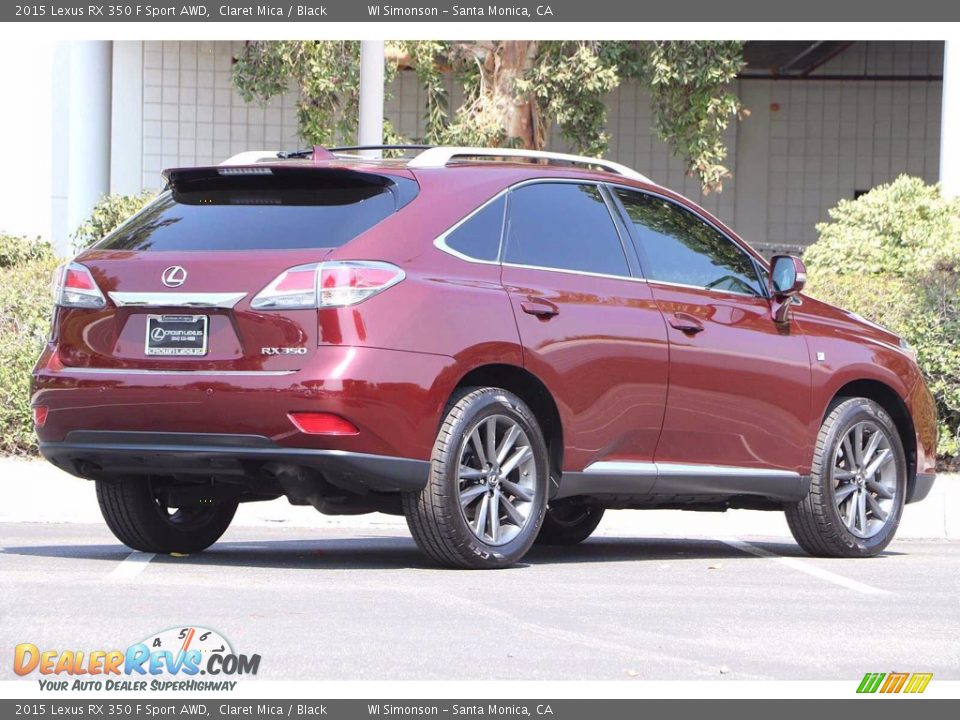 2015 Lexus RX 350 F Sport AWD Claret Mica / Black Photo #5