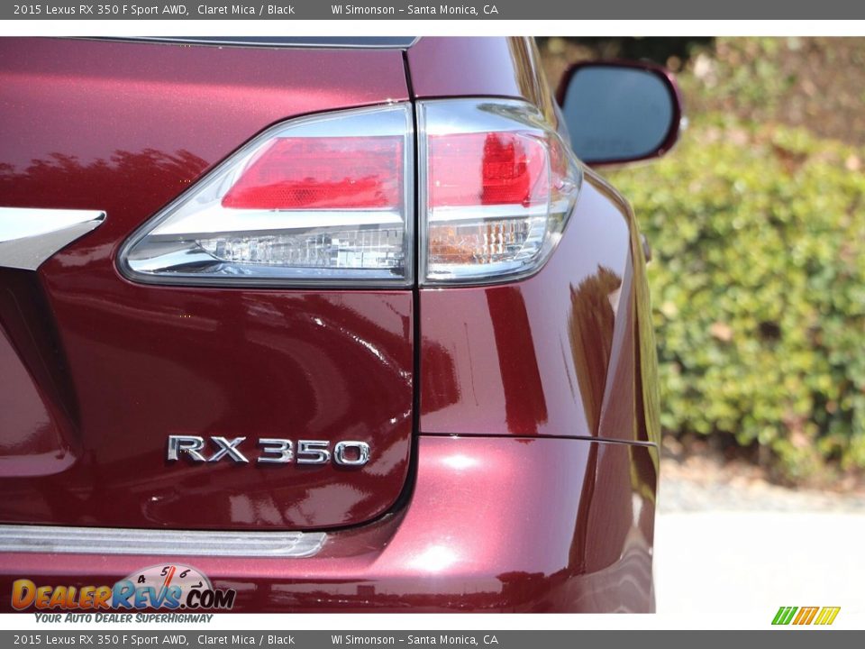 2015 Lexus RX 350 F Sport AWD Claret Mica / Black Photo #7