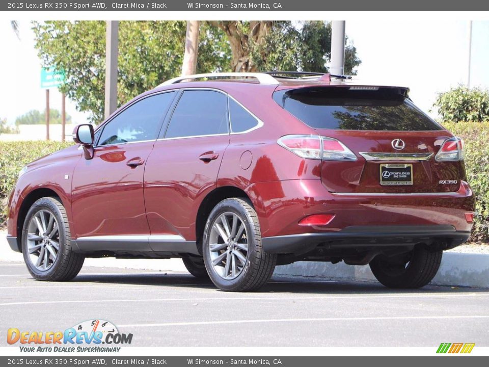 2015 Lexus RX 350 F Sport AWD Claret Mica / Black Photo #8