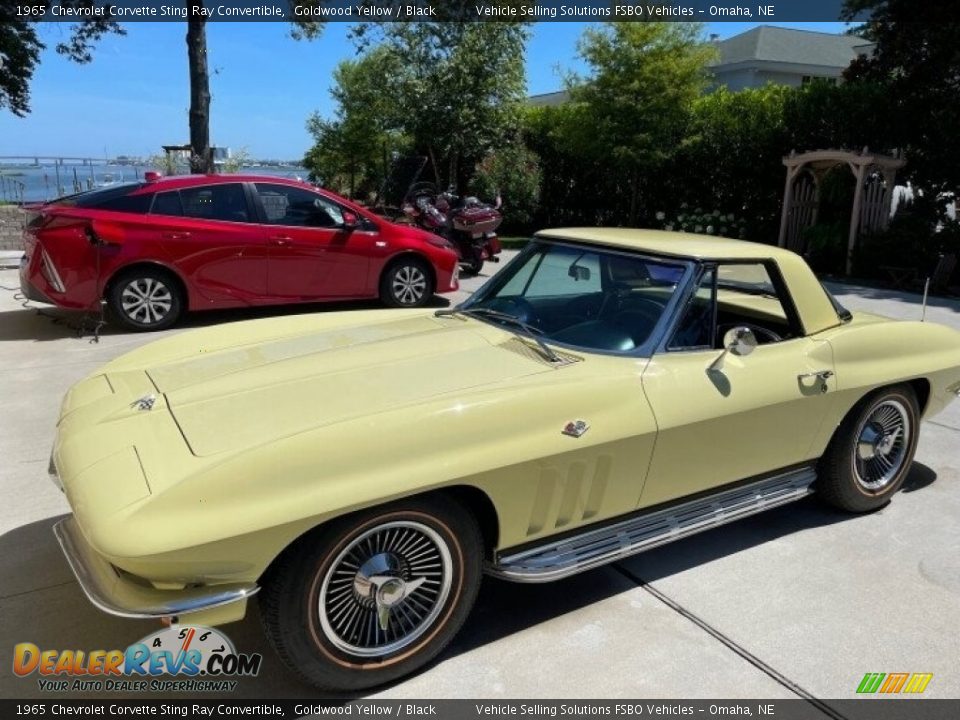 1965 Chevrolet Corvette Sting Ray Convertible Goldwood Yellow / Black Photo #1