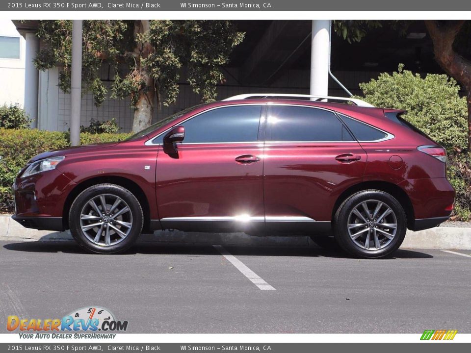 2015 Lexus RX 350 F Sport AWD Claret Mica / Black Photo #9