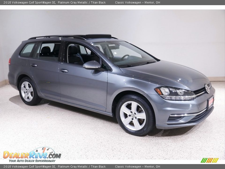2018 Volkswagen Golf SportWagen SE Platinum Gray Metallic / Titan Black Photo #1
