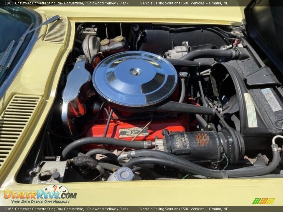 1965 Chevrolet Corvette Sting Ray Convertible Goldwood Yellow / Black Photo #3