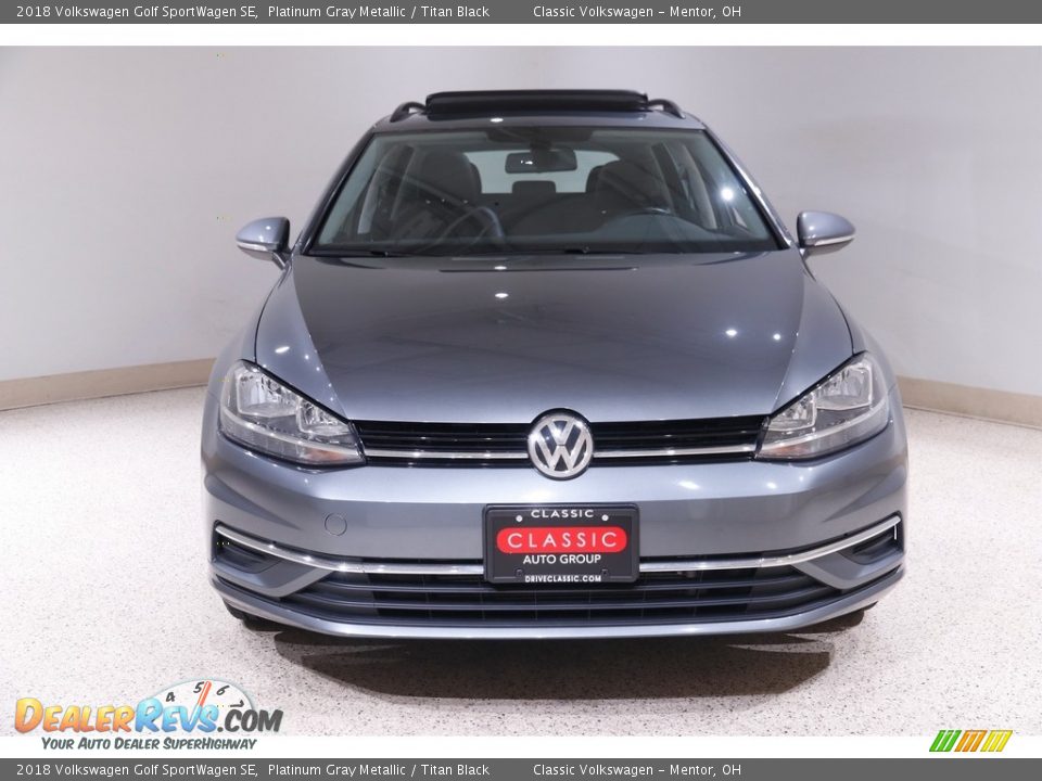 2018 Volkswagen Golf SportWagen SE Platinum Gray Metallic / Titan Black Photo #2