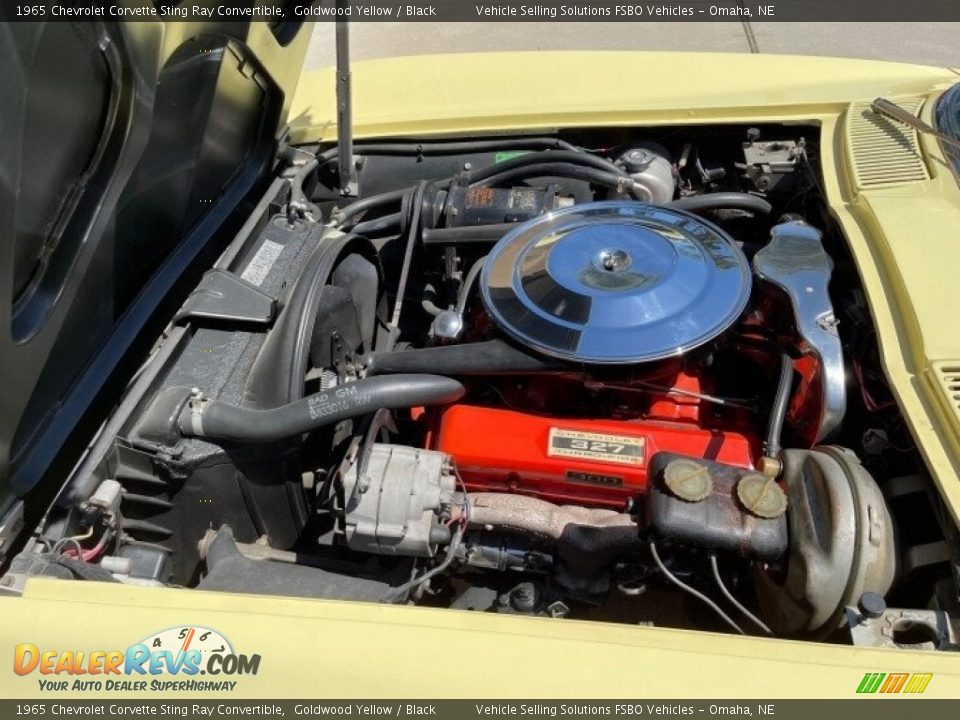 1965 Chevrolet Corvette Sting Ray Convertible Goldwood Yellow / Black Photo #4