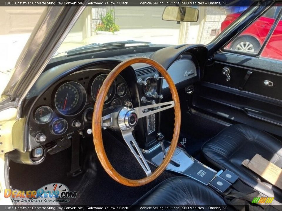 1965 Chevrolet Corvette Sting Ray Convertible Goldwood Yellow / Black Photo #5