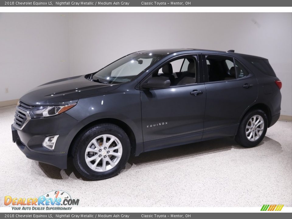 2018 Chevrolet Equinox LS Nightfall Gray Metallic / Medium Ash Gray Photo #3
