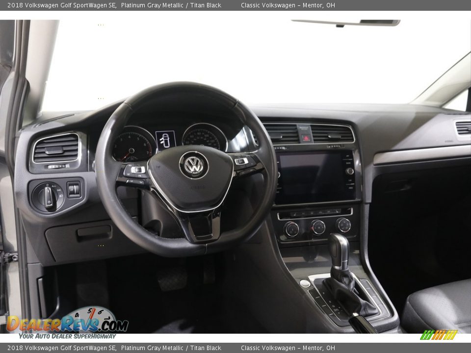 2018 Volkswagen Golf SportWagen SE Platinum Gray Metallic / Titan Black Photo #6