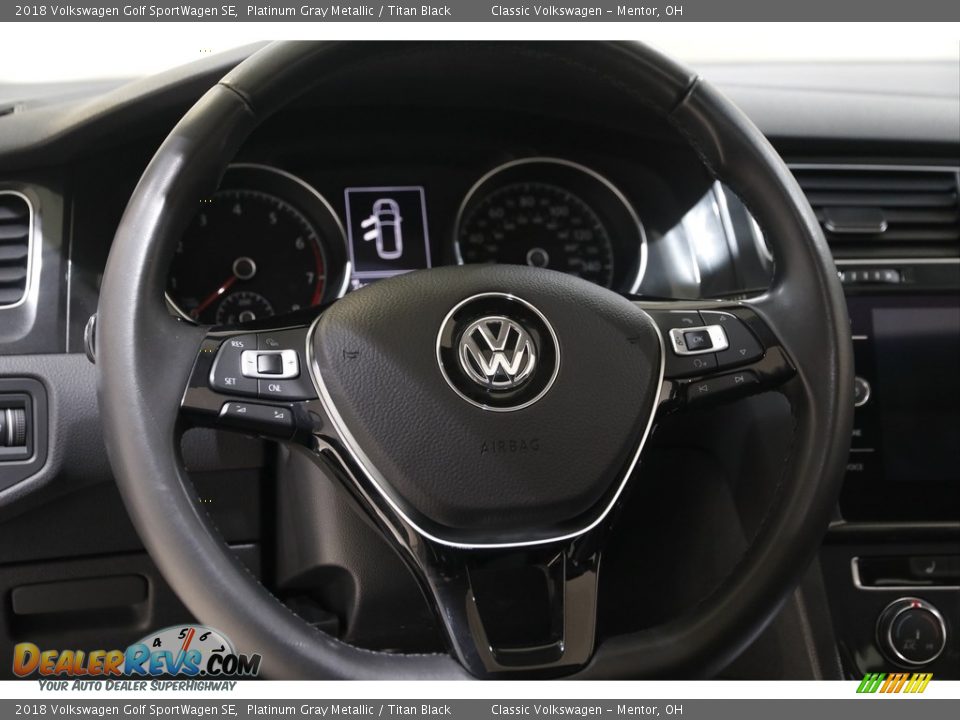 2018 Volkswagen Golf SportWagen SE Platinum Gray Metallic / Titan Black Photo #7