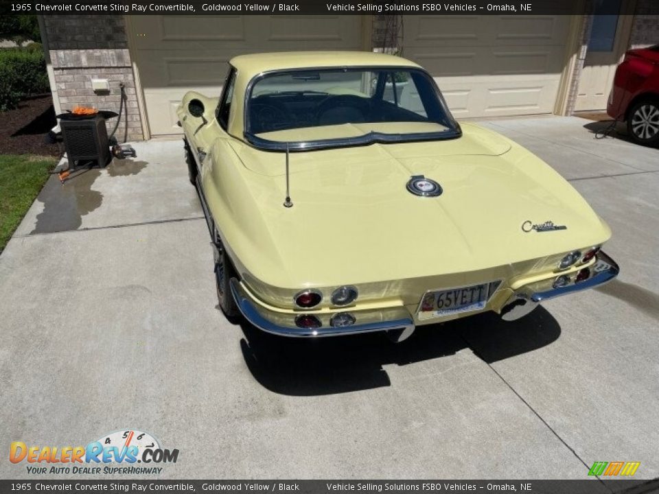 1965 Chevrolet Corvette Sting Ray Convertible Goldwood Yellow / Black Photo #8