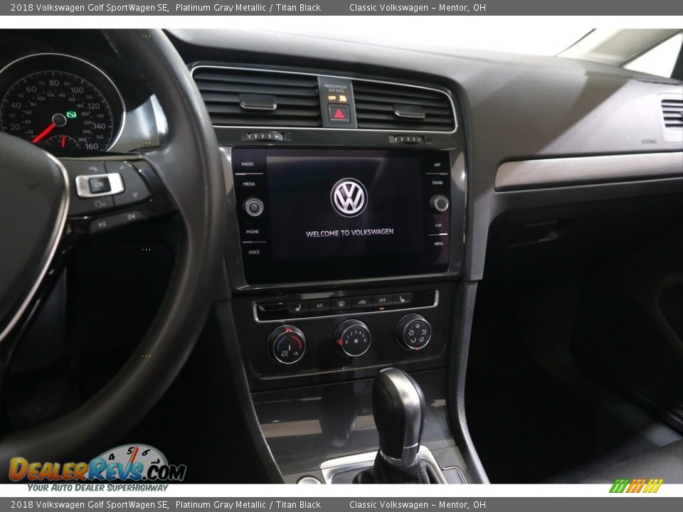 2018 Volkswagen Golf SportWagen SE Platinum Gray Metallic / Titan Black Photo #9