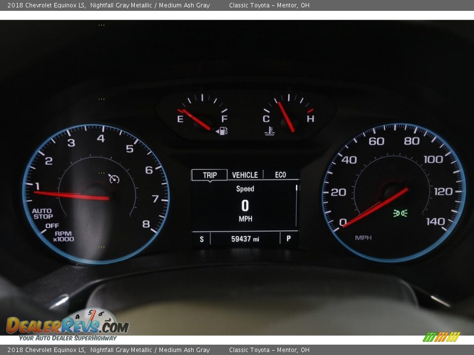 2018 Chevrolet Equinox LS Nightfall Gray Metallic / Medium Ash Gray Photo #8